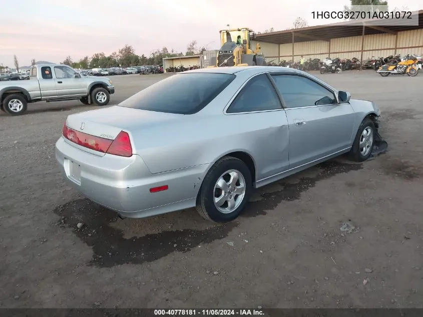 2001 Honda Accord 2.3 Ex VIN: 1HGCG32701A031072 Lot: 40778181