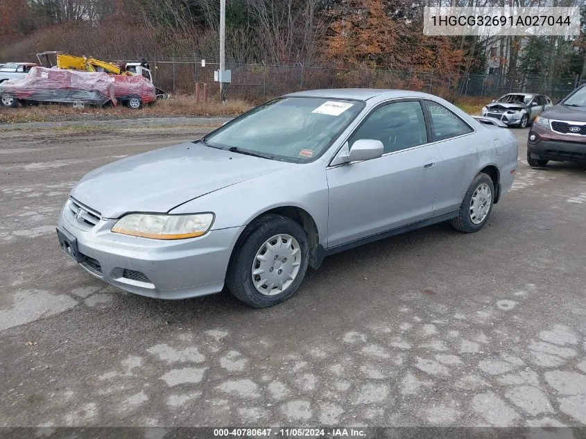 2001 Honda Accord 2.3 Lx VIN: 1HGCG32691A027044 Lot: 40780647