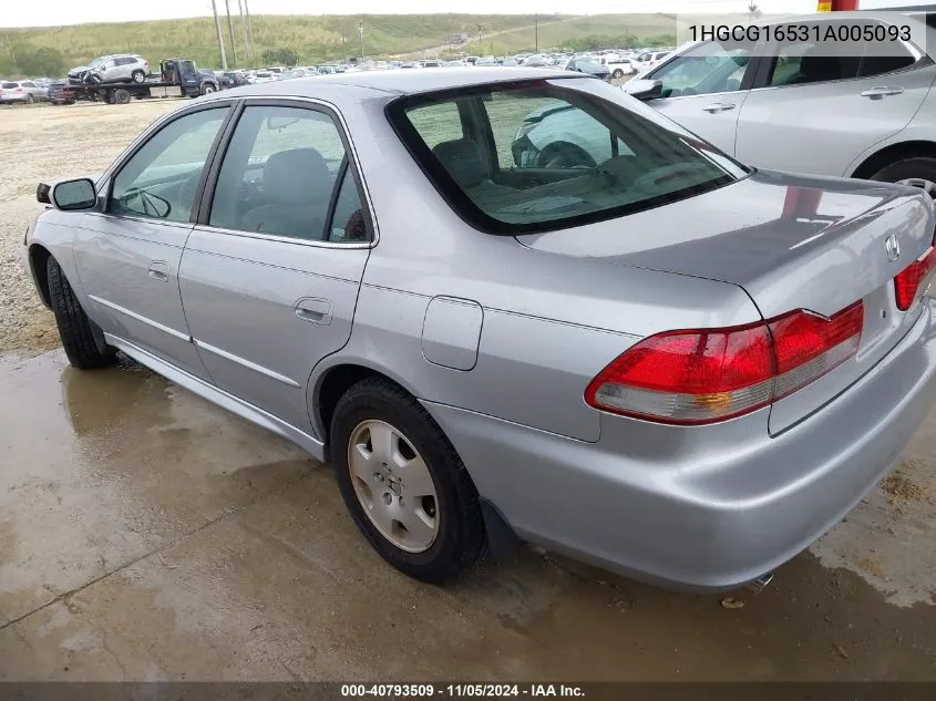 2001 Honda Accord 3.0 Ex VIN: 1HGCG16531A005093 Lot: 40793509