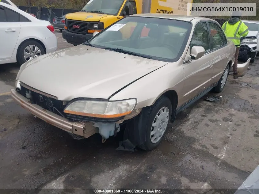 2001 Honda Accord 2.3 Lx VIN: JHMCG564X1C019010 Lot: 40801360