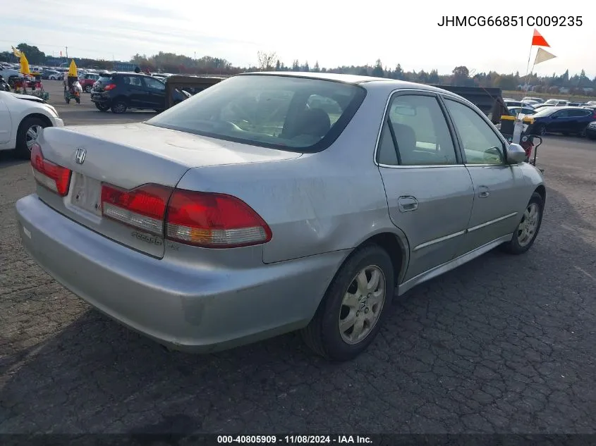 2001 Honda Accord 2.3 Ex VIN: JHMCG66851C009235 Lot: 40805909