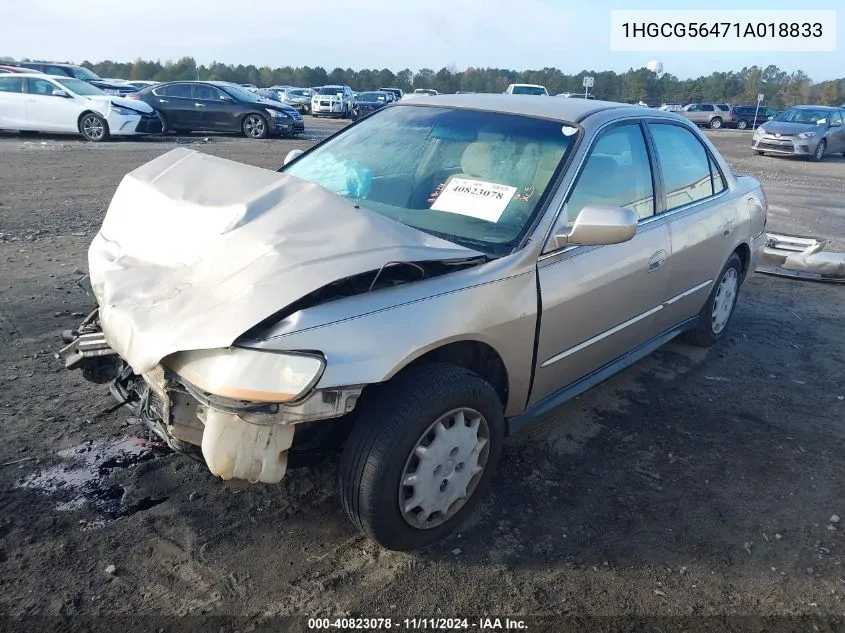 1HGCG56471A018833 2001 Honda Accord 2.3 Lx