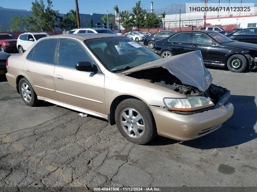 2001 Honda Accord 2.3 Ex VIN: 1HGCG56671A123325 Lot: 40847506