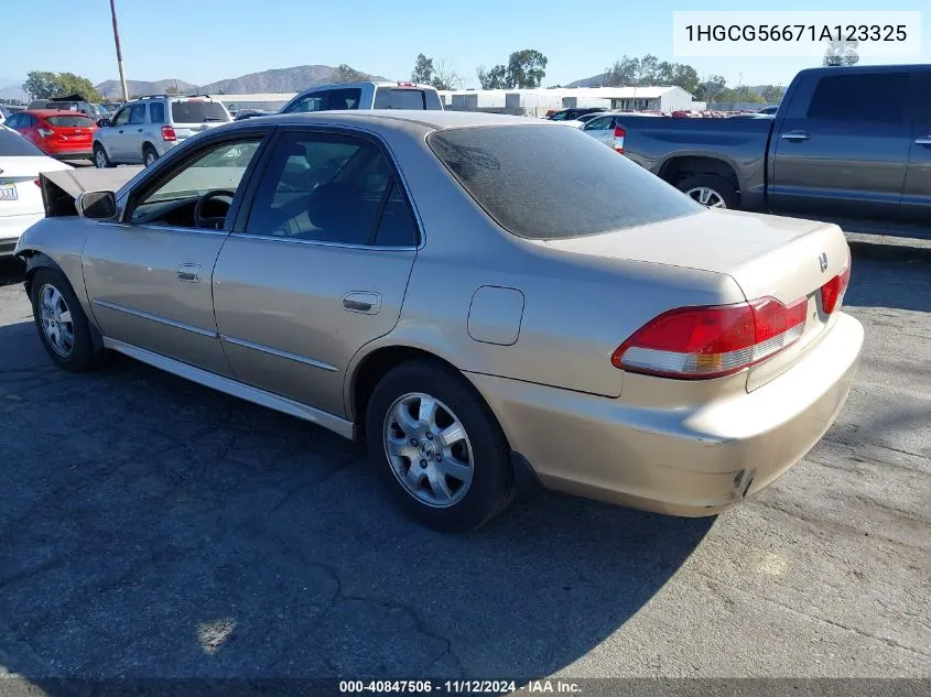 2001 Honda Accord 2.3 Ex VIN: 1HGCG56671A123325 Lot: 40847506