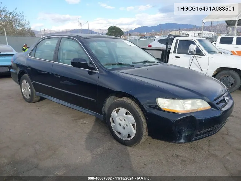 2001 Honda Accord 3.0 Lx VIN: 1HGCG16491A083501 Lot: 40867862