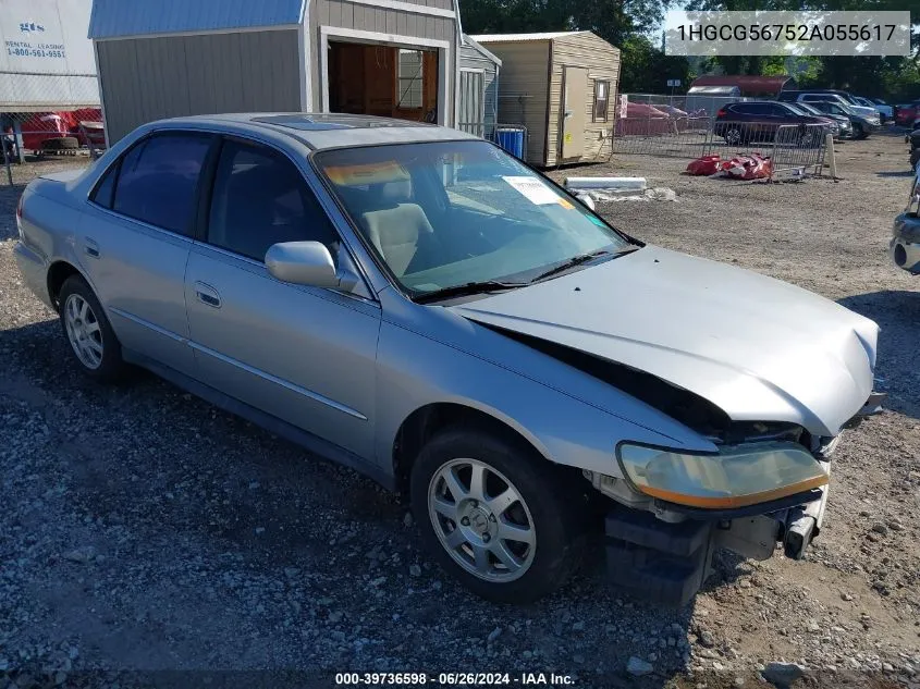 1HGCG56752A055617 2002 Honda Accord Sdn Se