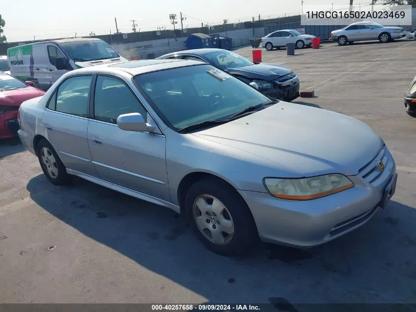 1HGCG16502A023469 2002 Honda Accord Sdn Ex W/Leather