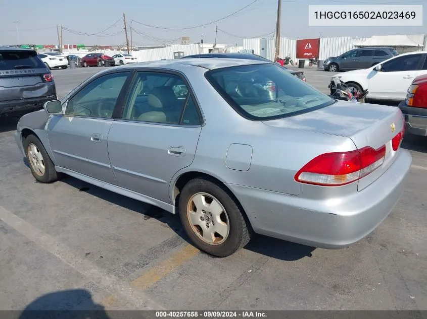 1HGCG16502A023469 2002 Honda Accord Sdn Ex W/Leather