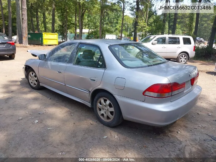 JHMCG56632C013486 2002 Honda Accord 2.3 Ex