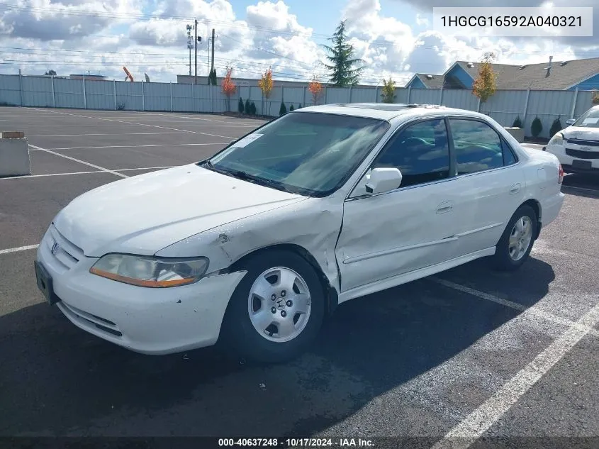 1HGCG16592A040321 2002 Honda Accord 3.0 Ex