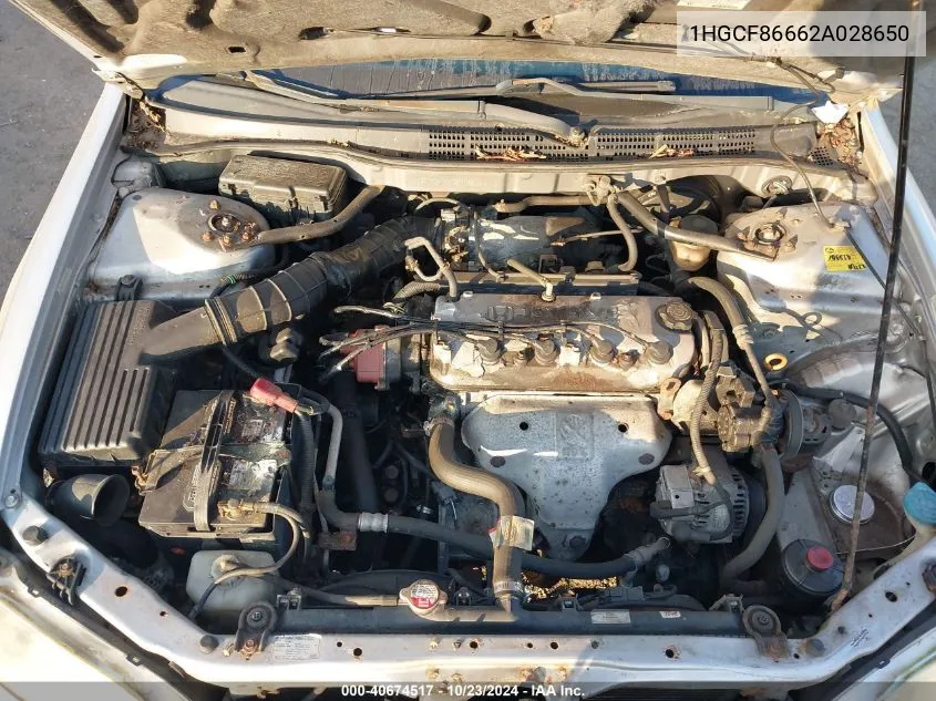 1HGCF86662A028650 2002 Honda Accord 2.3 Vp