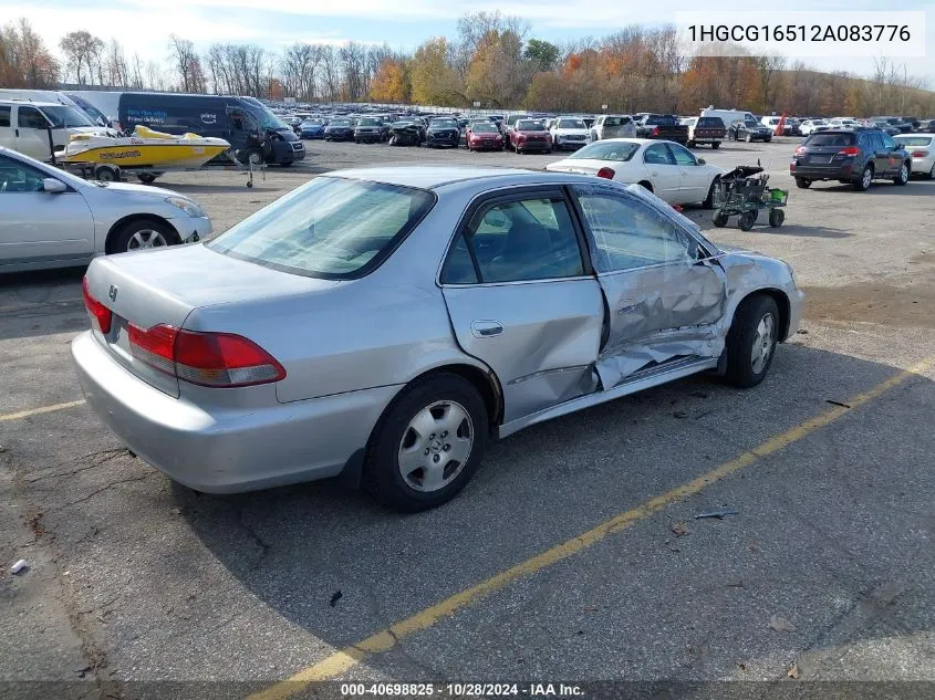 1HGCG16512A083776 2002 Honda Accord 3.0 Ex