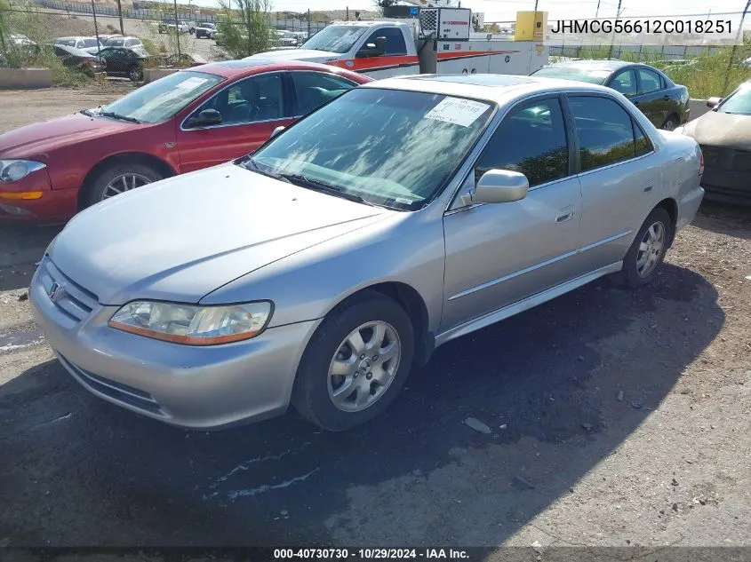 JHMCG56612C018251 2002 Honda Accord 2.3 Ex