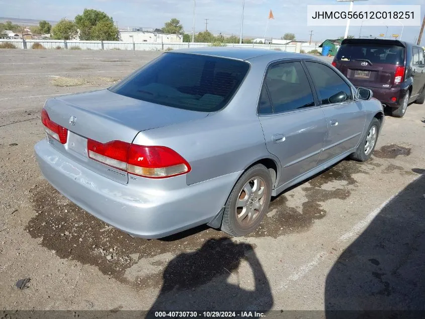 JHMCG56612C018251 2002 Honda Accord 2.3 Ex