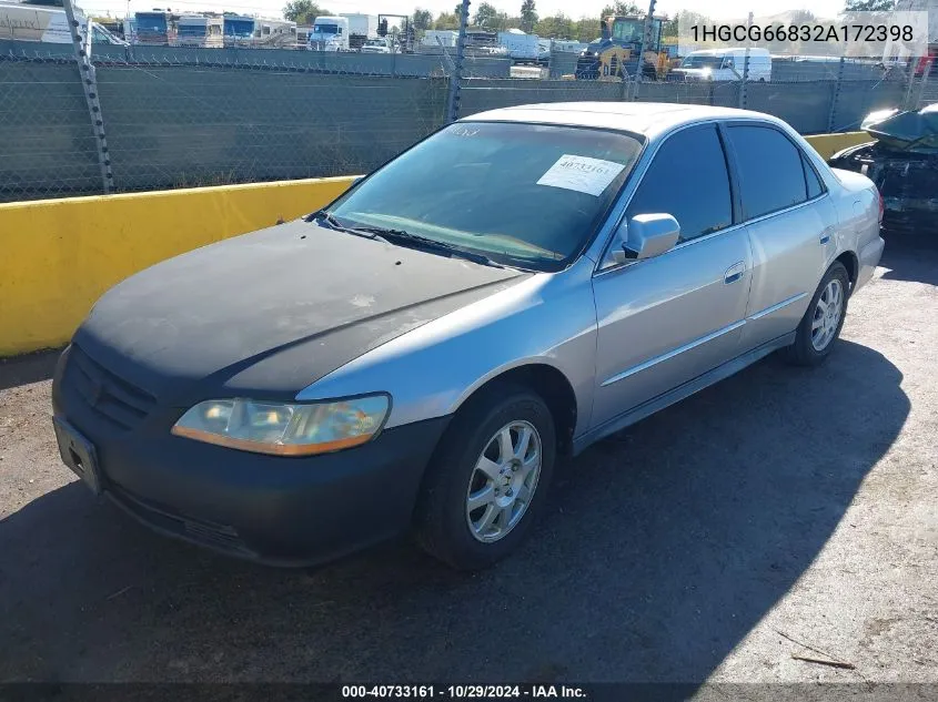 2002 Honda Accord 2.3 Ex/2.3 Se VIN: 1HGCG66832A172398 Lot: 40733161