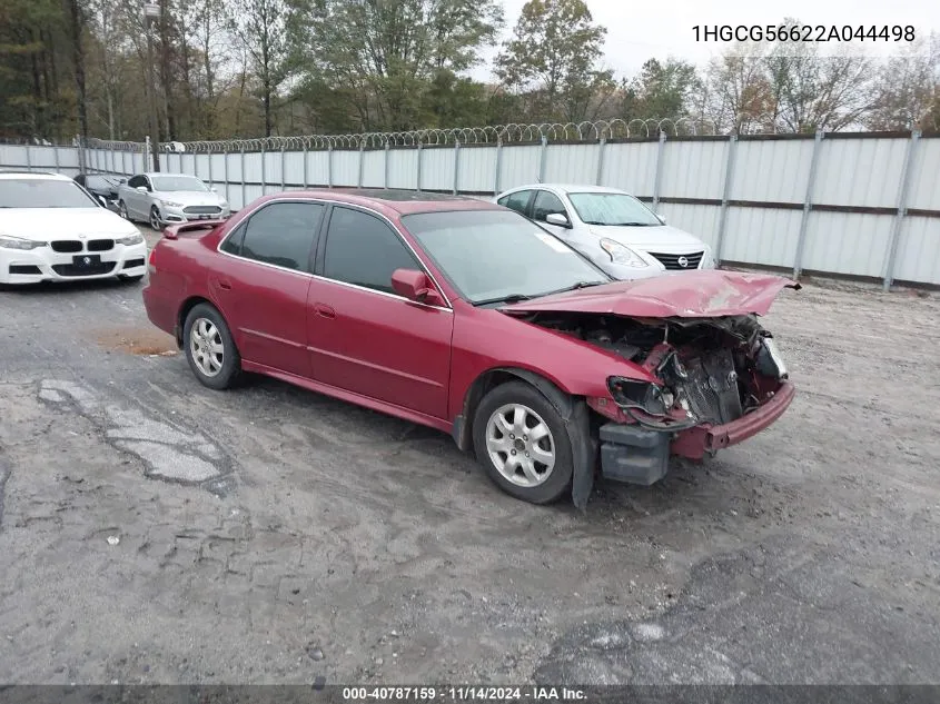 2002 Honda Accord 2.3 Ex VIN: 1HGCG56622A044498 Lot: 40787159