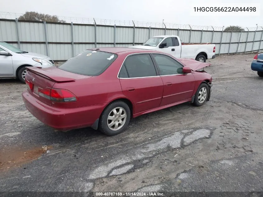 2002 Honda Accord 2.3 Ex VIN: 1HGCG56622A044498 Lot: 40787159