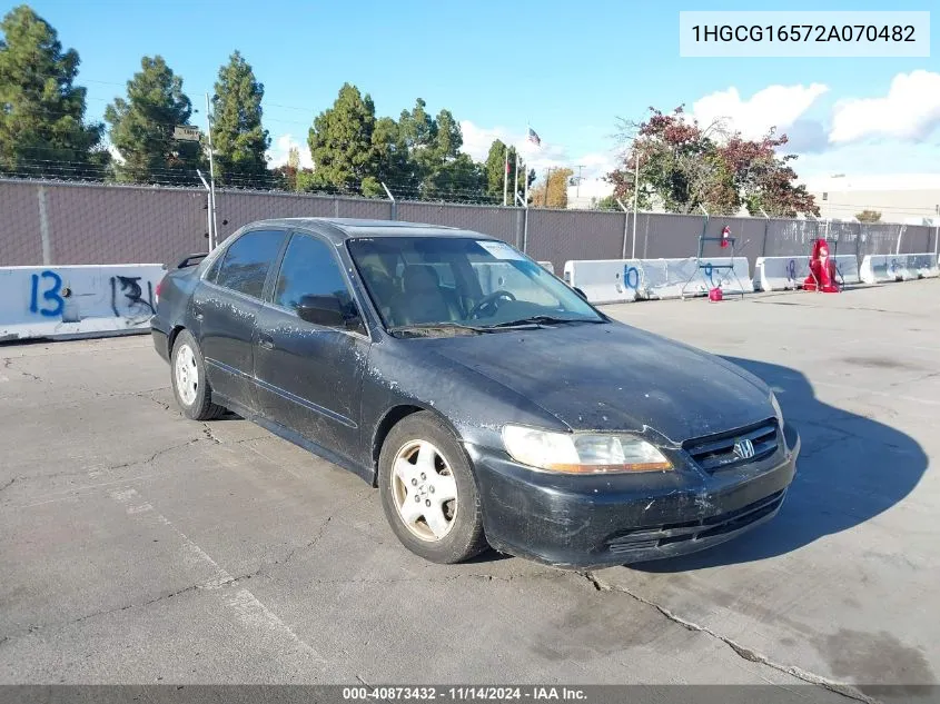 2002 Honda Accord 3.0 Ex VIN: 1HGCG16572A070482 Lot: 40873432