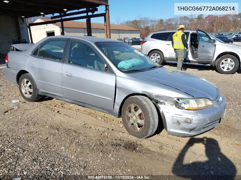 2002 Honda Accord 2.3 Lx VIN: 1HGCG66772A068214 Lot: 40875109