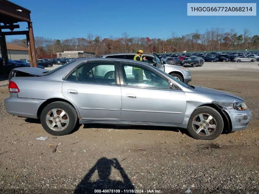 2002 Honda Accord 2.3 Lx VIN: 1HGCG66772A068214 Lot: 40875109