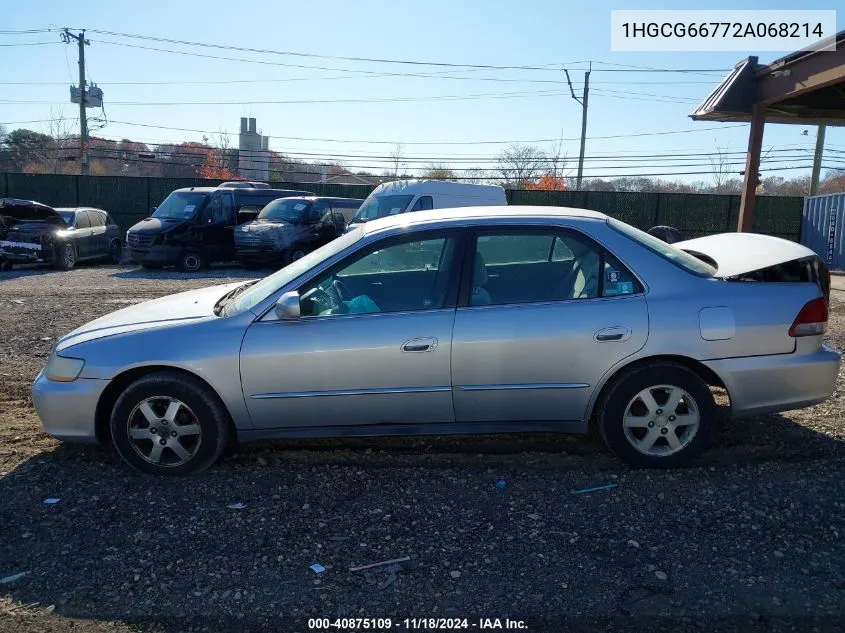 2002 Honda Accord 2.3 Lx VIN: 1HGCG66772A068214 Lot: 40875109