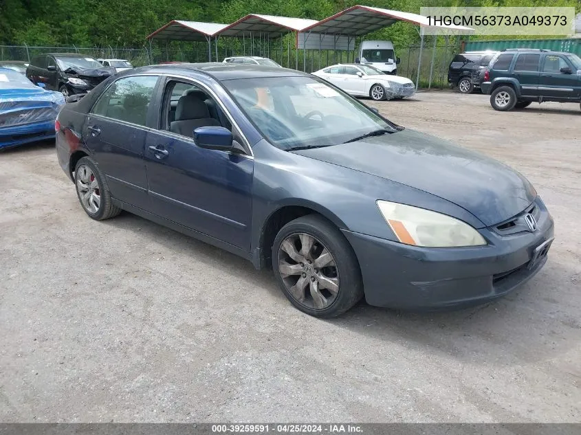 2003 Honda Accord 2.4 Lx VIN: 1HGCM56373A049373 Lot: 39259591