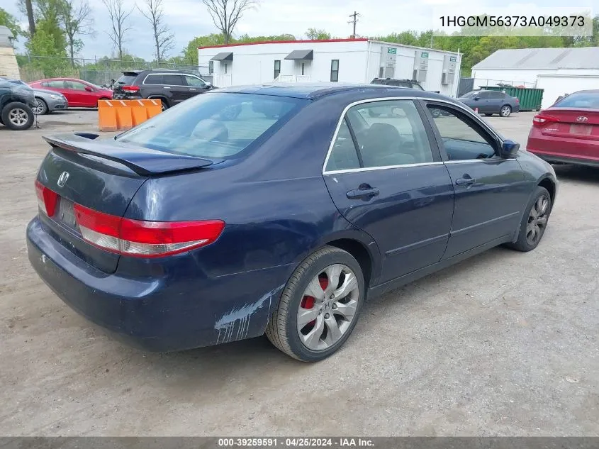 2003 Honda Accord 2.4 Lx VIN: 1HGCM56373A049373 Lot: 39259591