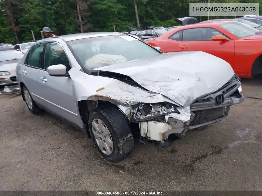 1HGCM56323A043058 2003 Honda Accord 2.4 Lx