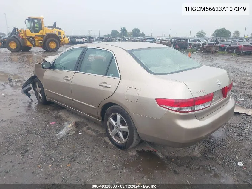 2003 Honda Accord Ex VIN: 1HGCM56623A107349 Lot: 40320688