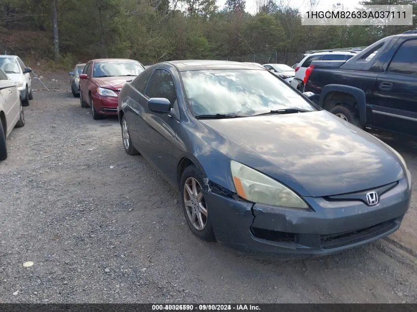 2003 Honda Accord 3.0 Ex VIN: 1HGCM82633A037111 Lot: 40326590