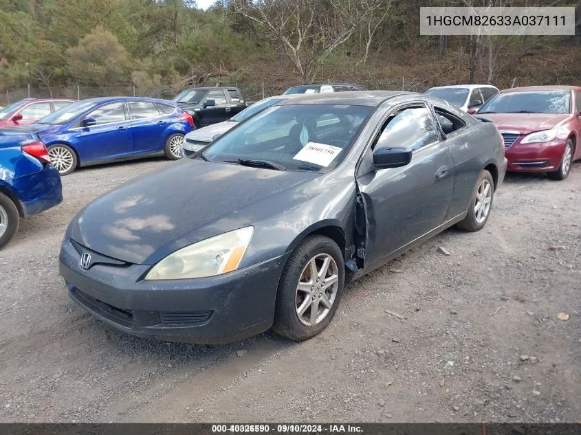 1HGCM82633A037111 2003 Honda Accord 3.0 Ex