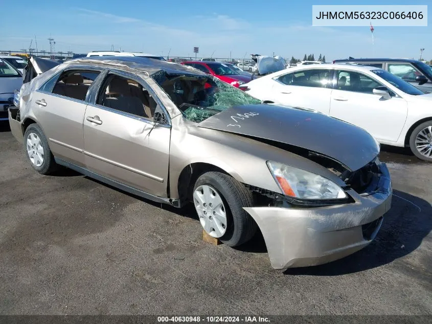 2003 Honda Accord 2.4 Lx VIN: JHMCM56323C066406 Lot: 40630948