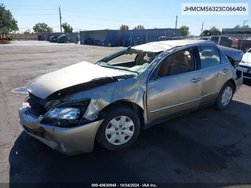 2003 Honda Accord 2.4 Lx VIN: JHMCM56323C066406 Lot: 40630948