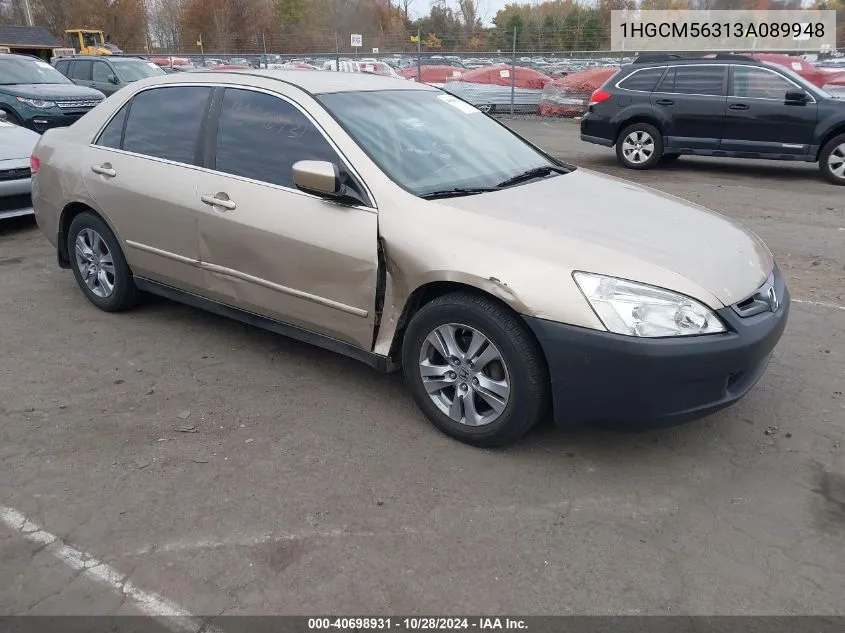 2003 Honda Accord 2.4 Lx VIN: 1HGCM56313A089948 Lot: 40698931