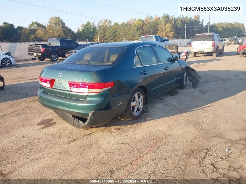 1HGCM563X3A035239 2003 Honda Accord 2.4 Lx