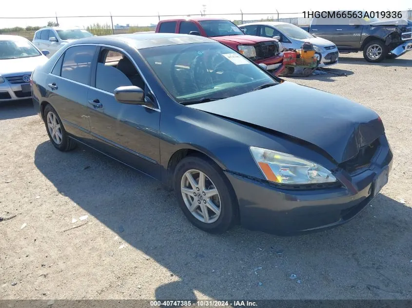 2003 Honda Accord 3.0 Ex VIN: 1HGCM66563A019336 Lot: 40747385