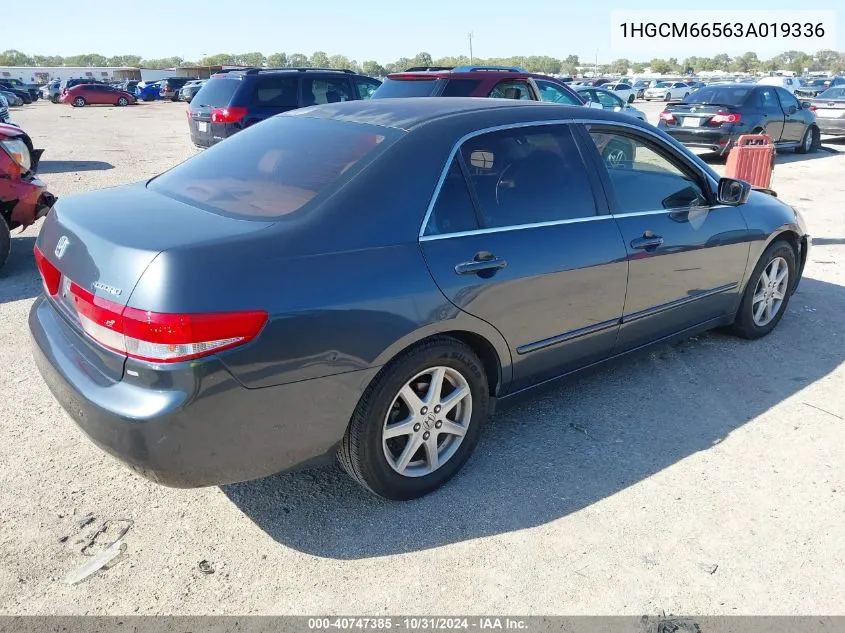 2003 Honda Accord 3.0 Ex VIN: 1HGCM66563A019336 Lot: 40747385