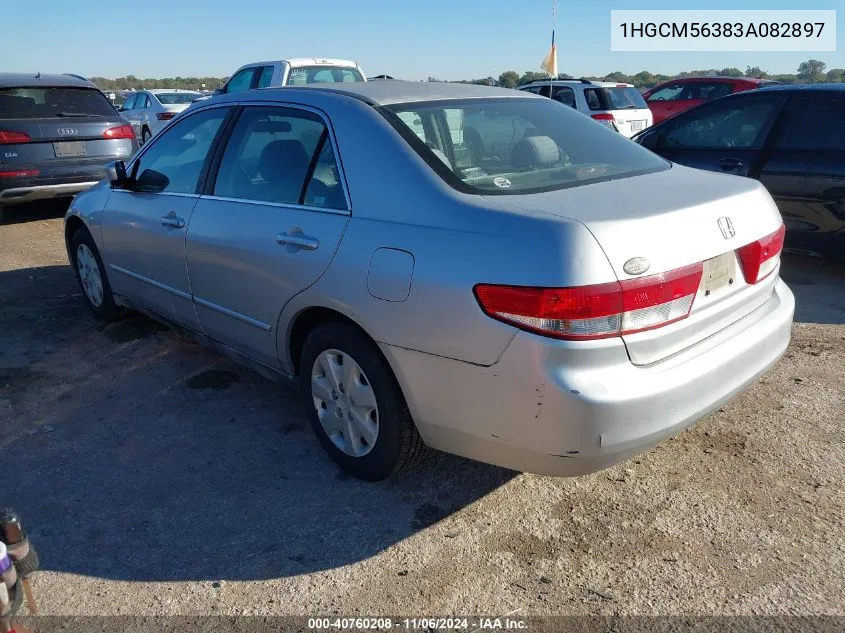 2003 Honda Accord 2.4 Lx VIN: 1HGCM56383A082897 Lot: 40760208