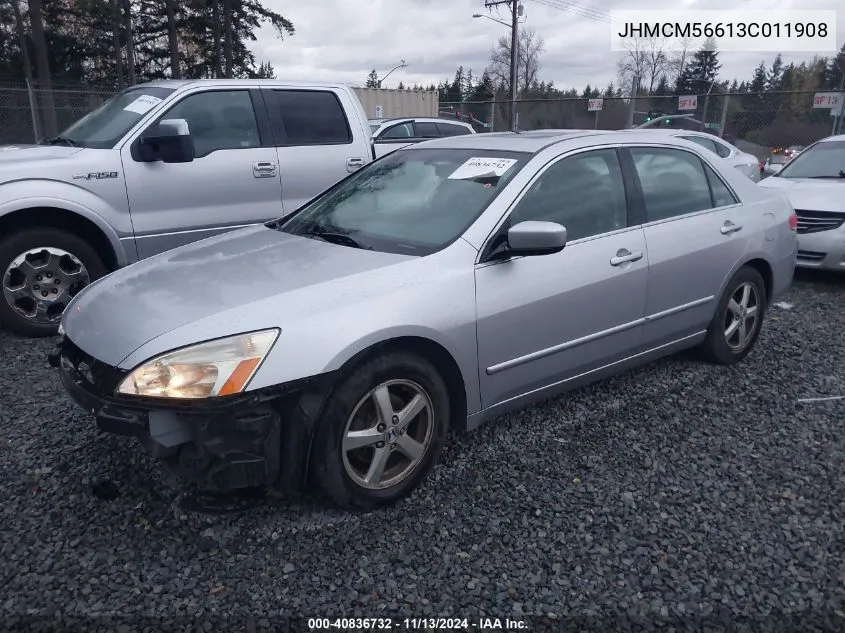 2003 Honda Accord 2.4 Ex VIN: JHMCM56613C011908 Lot: 40836732