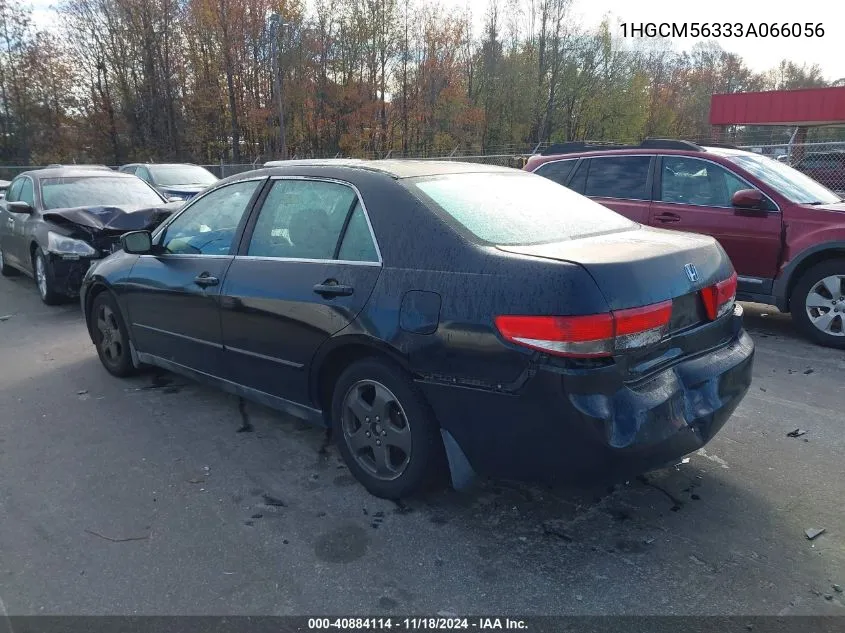 2003 Honda Accord 2.4 Lx VIN: 1HGCM56333A066056 Lot: 40884114