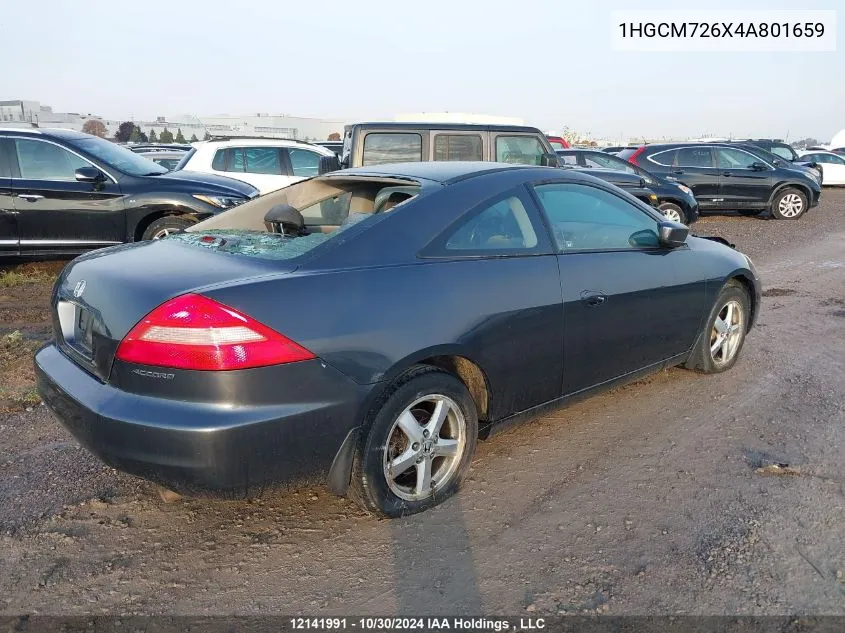 2004 Honda Accord Cpe VIN: 1HGCM726X4A801659 Lot: 12141991