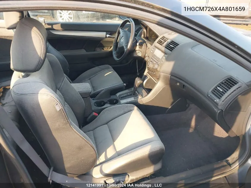 2004 Honda Accord Cpe VIN: 1HGCM726X4A801659 Lot: 12141991