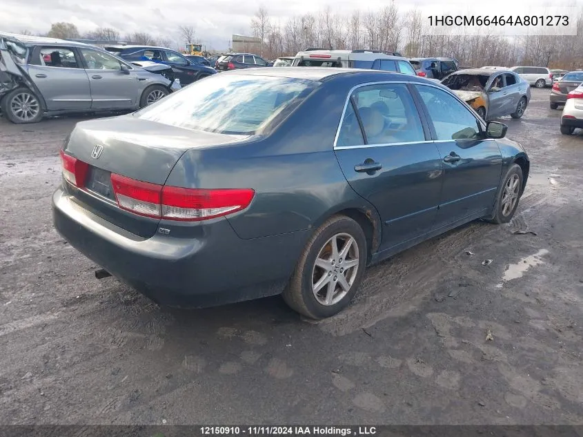 2004 Honda Accord Sdn VIN: 1HGCM66464A801273 Lot: 12150910