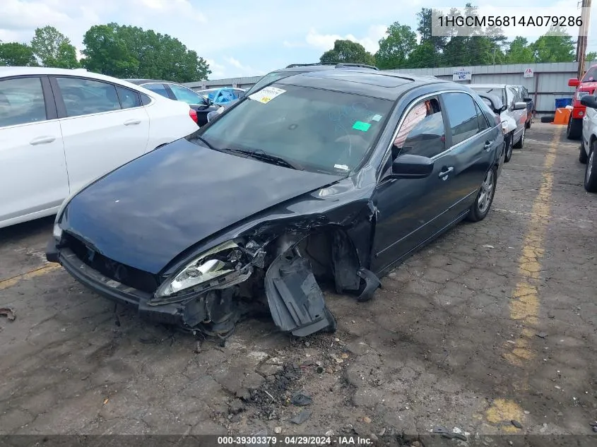 1HGCM56814A079286 2004 Honda Accord 2.4 Ex