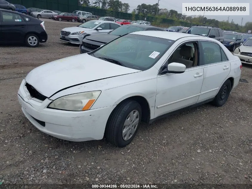 1HGCM56364A088988 2004 Honda Accord 2.4 Lx