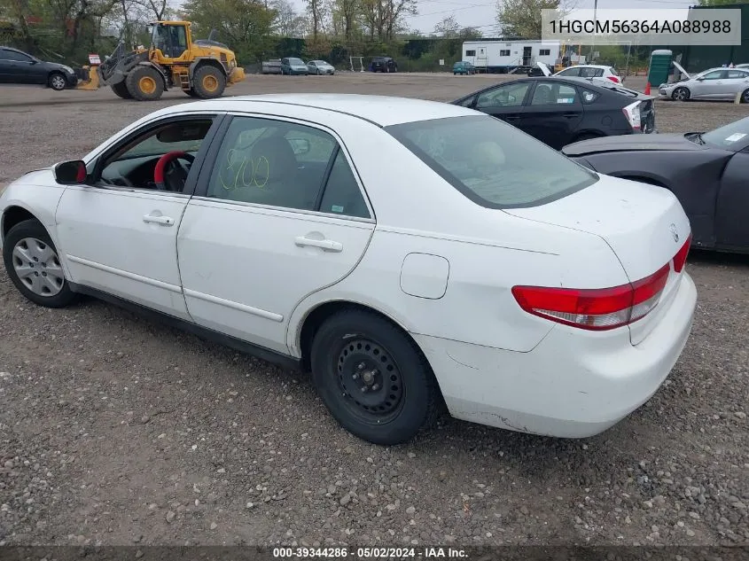 1HGCM56364A088988 2004 Honda Accord 2.4 Lx