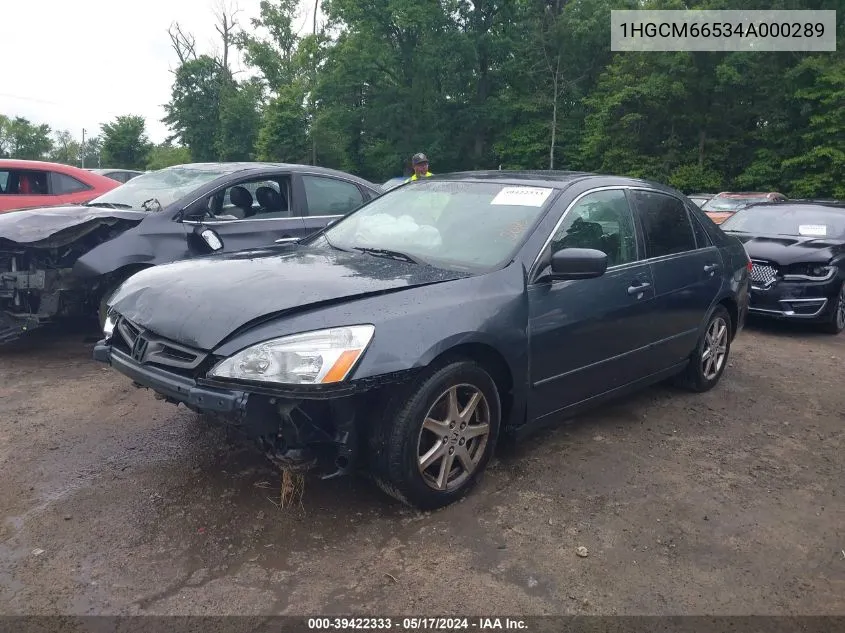 1HGCM66534A000289 2004 Honda Accord 3.0 Ex