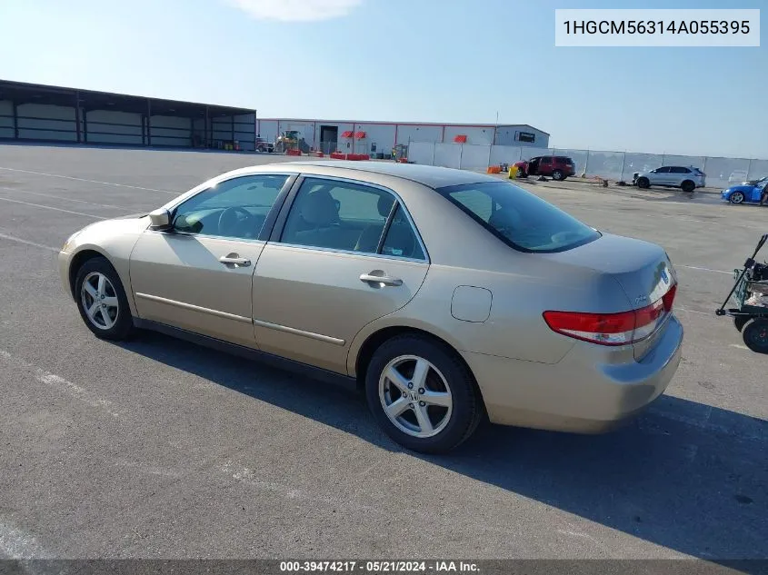 2004 Honda Accord 2.4 Lx VIN: 1HGCM56314A055395 Lot: 39474217