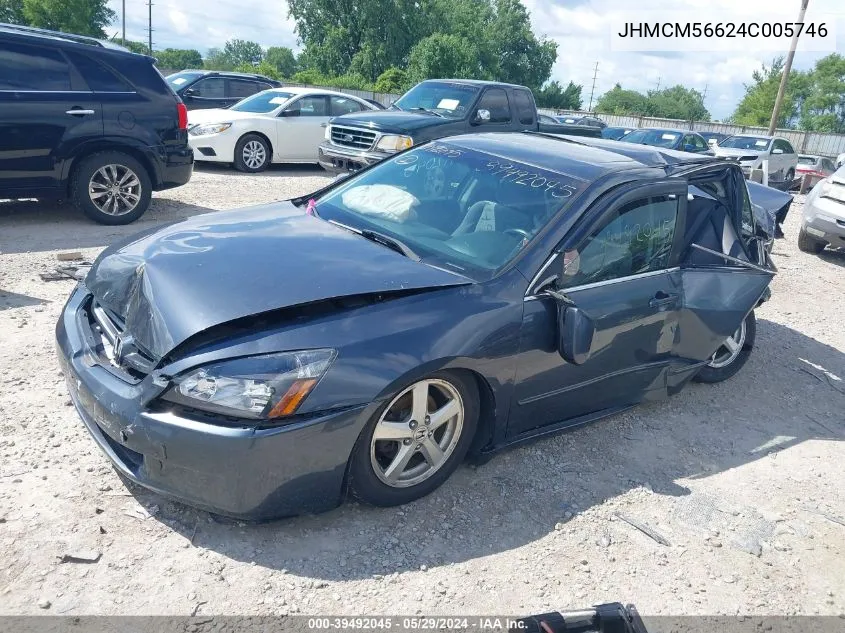 2004 Honda Accord 2.4 Ex VIN: JHMCM56624C005746 Lot: 39492045