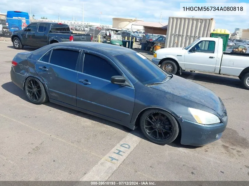 1HGCM56734A080818 2004 Honda Accord 2.4 Ex